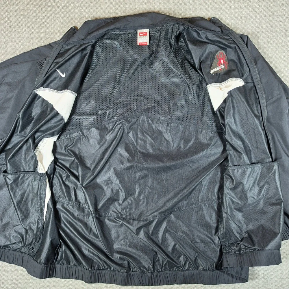 Nike Windbreaker Jacket Mens XL Black Richmond Spiders NikeFIT STORM Full Zip